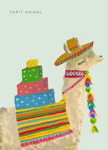 Load image into Gallery viewer, Party Llama birthday card
