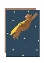 Load image into Gallery viewer, Super Dad Bear  greetings card
