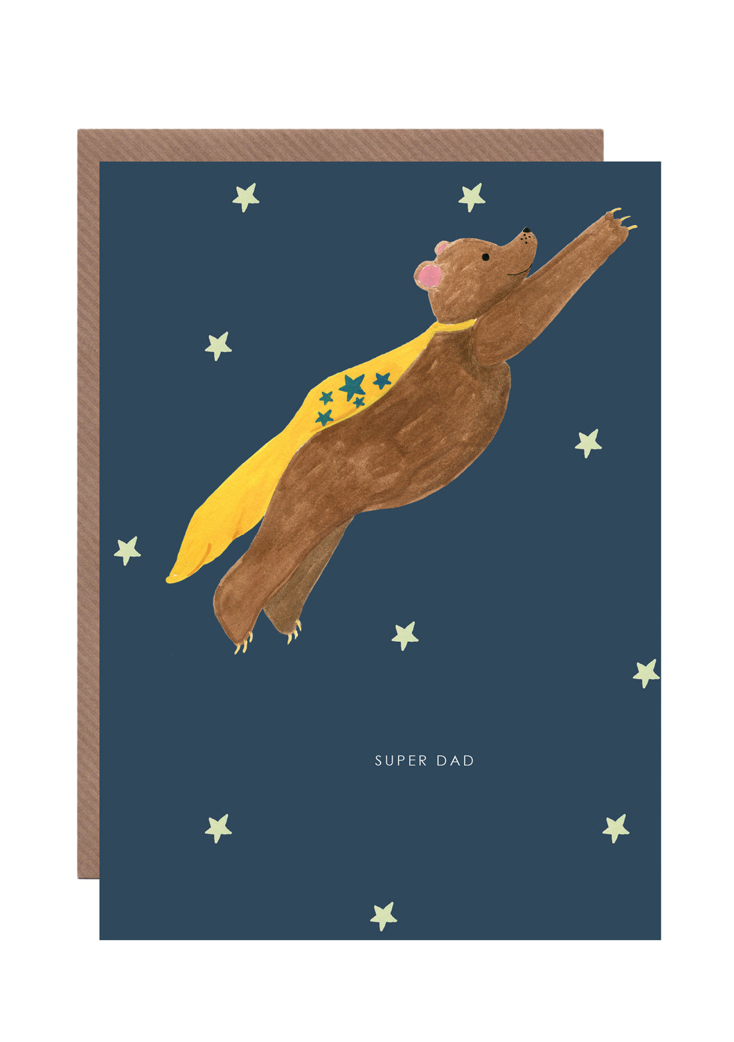 Super Dad Bear  greetings card