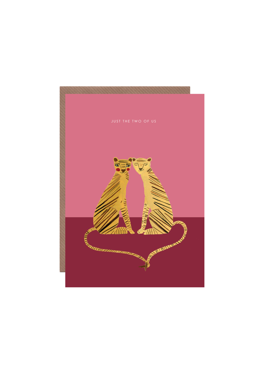 Tiger Just The Two Of Us Greetings Card