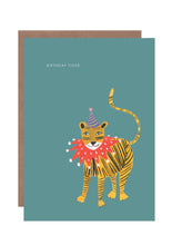Load image into Gallery viewer, Jazzy Tiger birthday card
