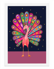 Load image into Gallery viewer, Carnival Beautiful Peacock A3 Art Print

