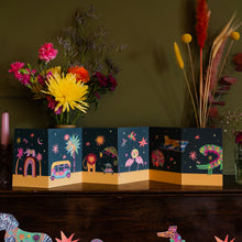 Load image into Gallery viewer, Tropical Parade Magical Concertina Card
